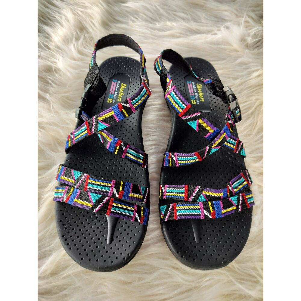 3918) Skechers Women Reggae -Native Vibez Sport Sandal Size US 10 - Picture 2 of 8
